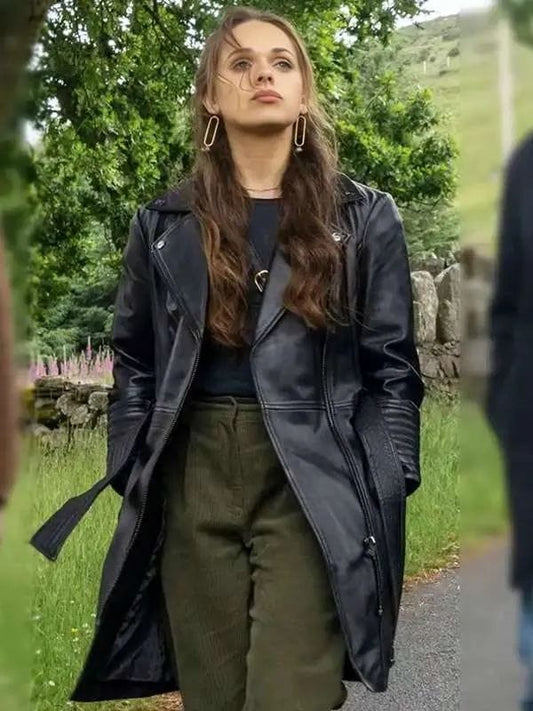 Mayfair Witches Moira Mayfair Leather Coat