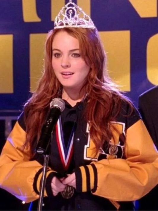 Lindsay Lohan Mean Girls 2024 Cady Heron Letterman Jacket