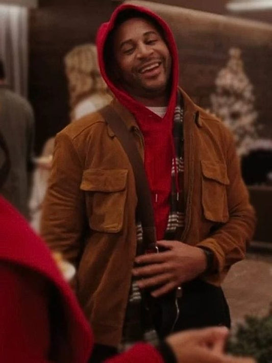 Meet Me Next Christmas Devale Ellis Brown Jacket