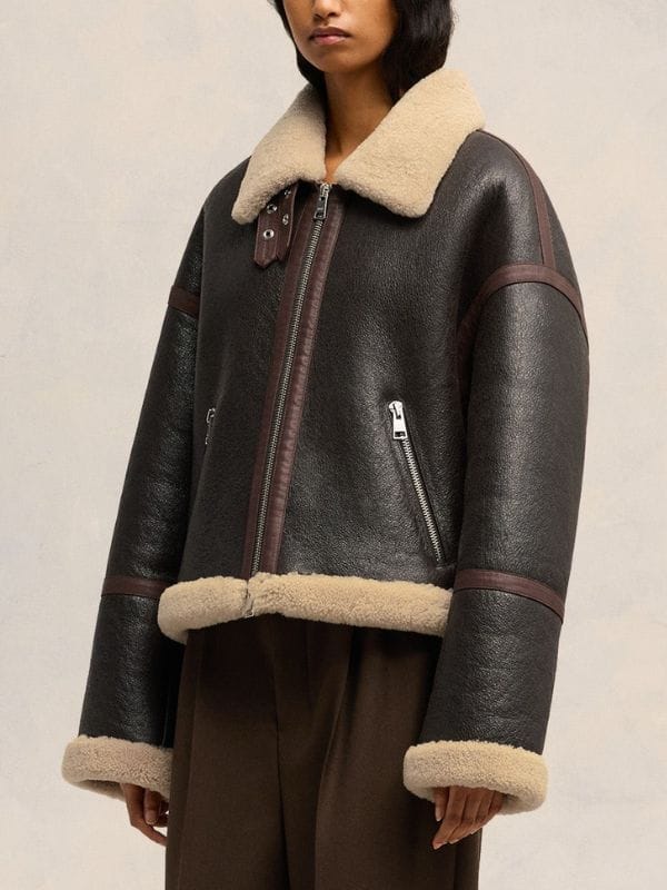 Melo Movie S01 Choi Woo-sik Shearling Leather Jacket