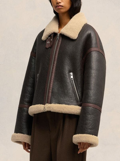 Melo Movie S01 Choi Woo-sik Shearling Leather Jacket