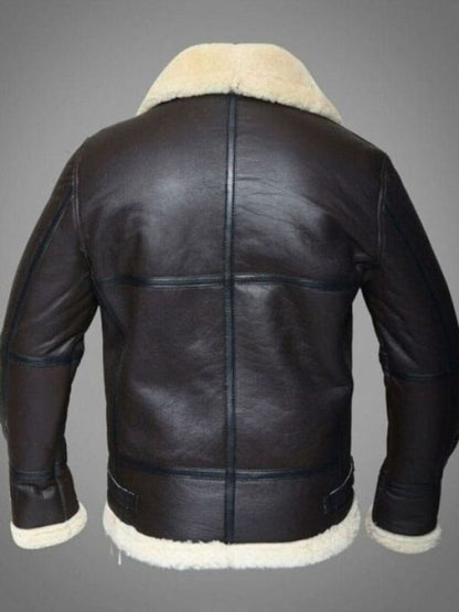 Mens RAF Sheepskin Leather Flying Jacket Dark Brown Men's RAF Sheepskin Leather Flying Jacket Dark Brown