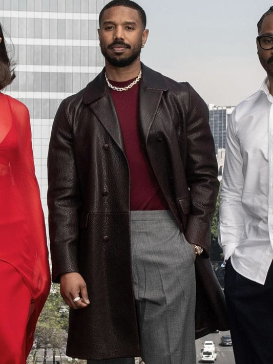 Michael B. Jordan Sinners 2025 Leather Coat