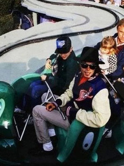 Michael Jackson WB Blue and White Varsity Jacket