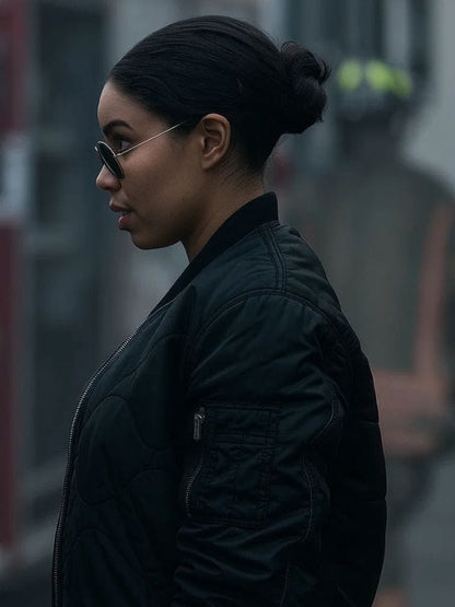 Michelle Calderon Smoke S01 Bomber Jacket