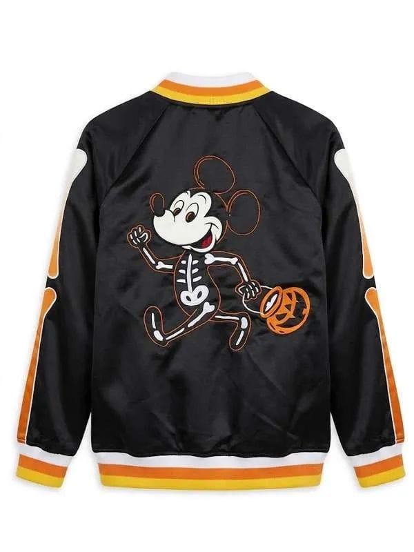 Mickey Mouse Skeleton Varsity Jacket