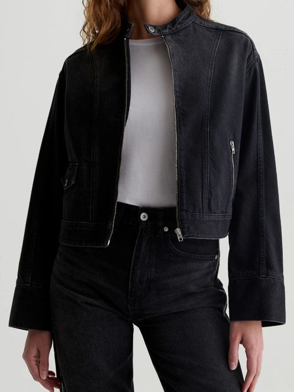 Mid-Century Modern S01 Pamela Adlon Black Denim Jacket Mid-Century Modern S01 Pamela Adlon Black Denim Jacket