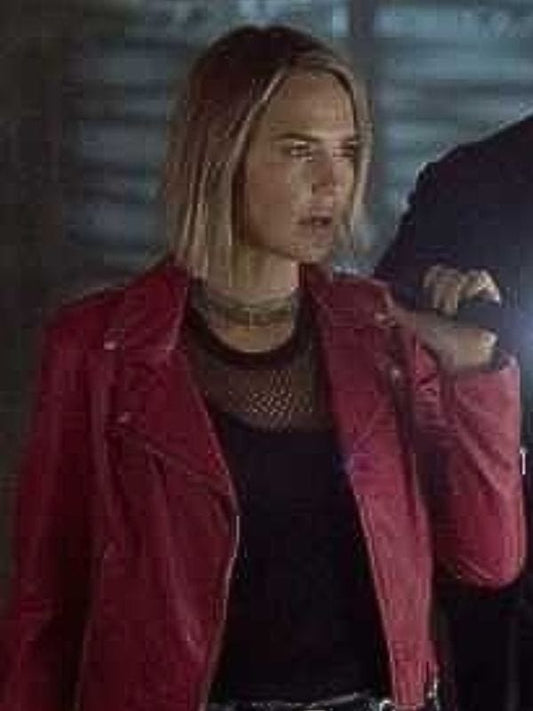 Midnight Texas S02 Olivia Charity Red Leather Jacket