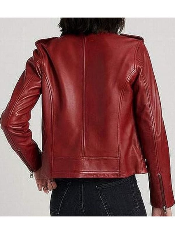 Midnight Texas S02 Olivia Charity Red Leather Jacket