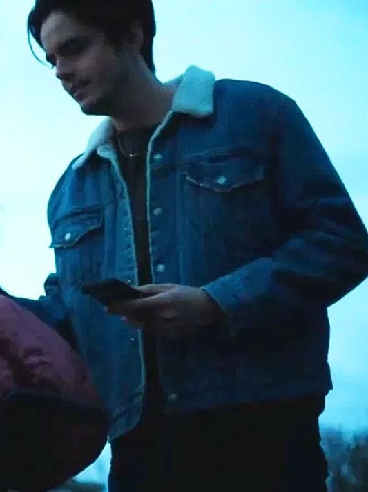 Miles Robbins Control Freak 2025 Shearling Denim Jacket