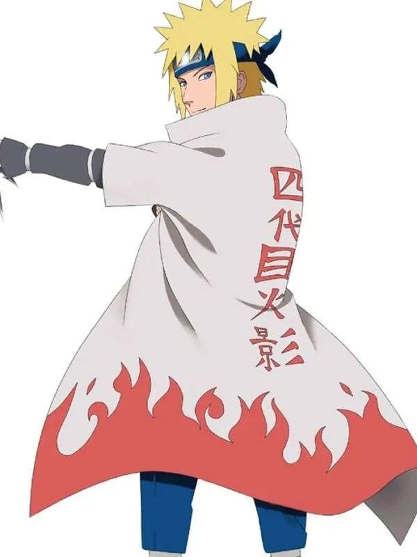 Shop Minato Namikaze Naruto White Cosplay Coat on Sale