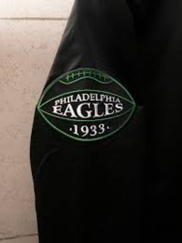 Mitchell & Ness Go Birds Black Varsity Jacket Mitchell & Ness Go Birds Black Varsity Jacket
