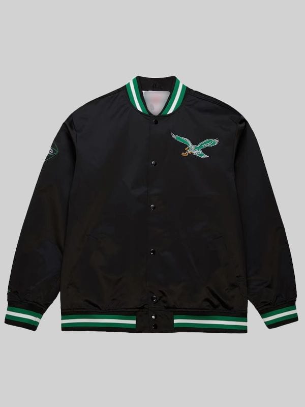 Mitchell & Ness Go Birds Black Varsity Jacket Mitchell & Ness Go Birds Black Varsity Jacket