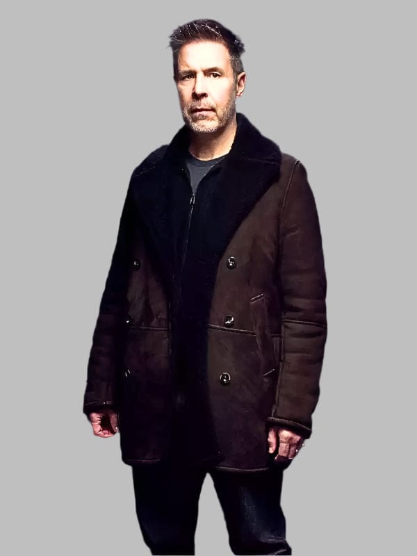 Mobland 2025 Paddy Considine Brown Coat – Winter Whirl
