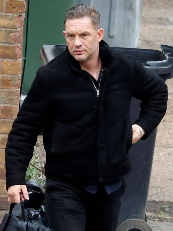 MobLand S01 Tom Hardy Black Wool Jacket