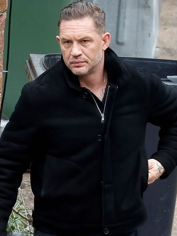 MobLand S01 Tom Hardy Black Wool Jacket