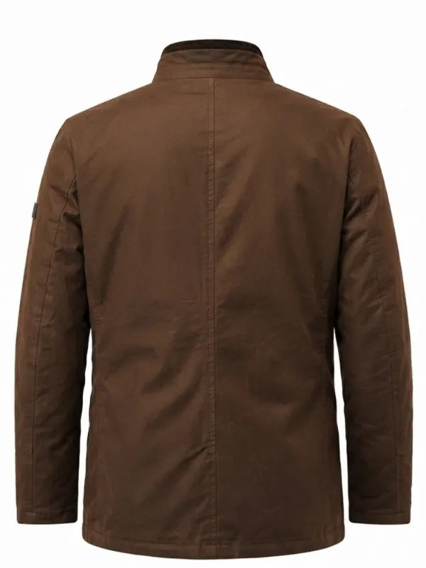 MobLand S02 2026 Pierce Brosnan Brown Cotton Coat
