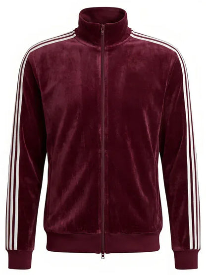 MobLand S02 Johnny Flynn Burgundy Track Jacket
