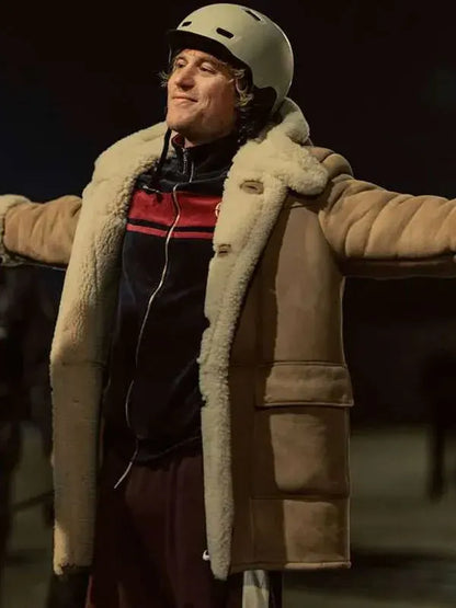MobLand S02 Johnny Flynn Shearling Leather Coat