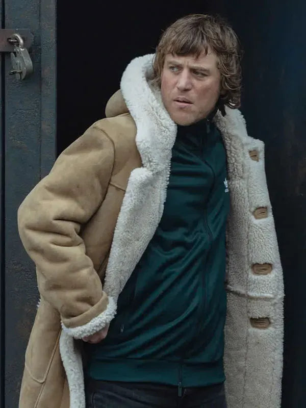 MobLand S02 Johnny Flynn Shearling Leather Coat