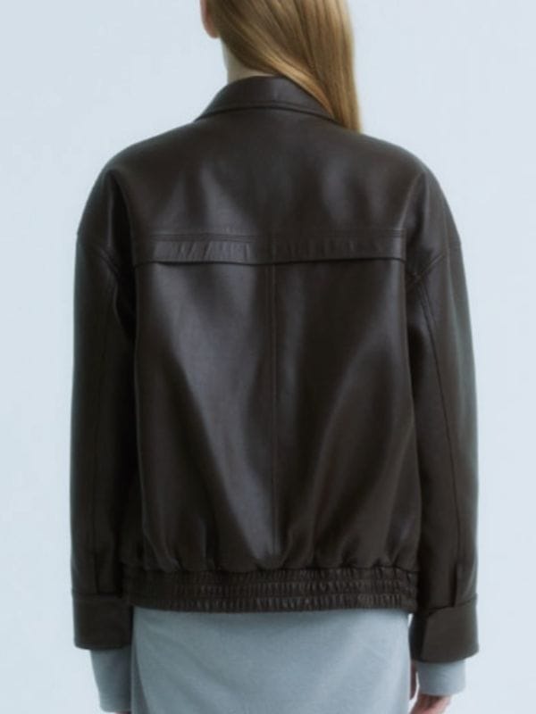 Motel California S01 Lee Se-young Leather Jacket Brown