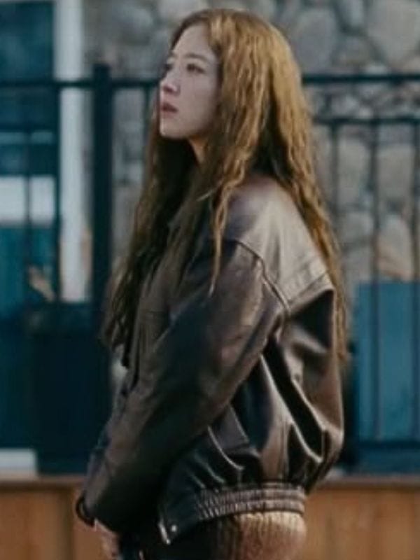 Motel California S01 Lee Se-young Leather Jacket Brown
