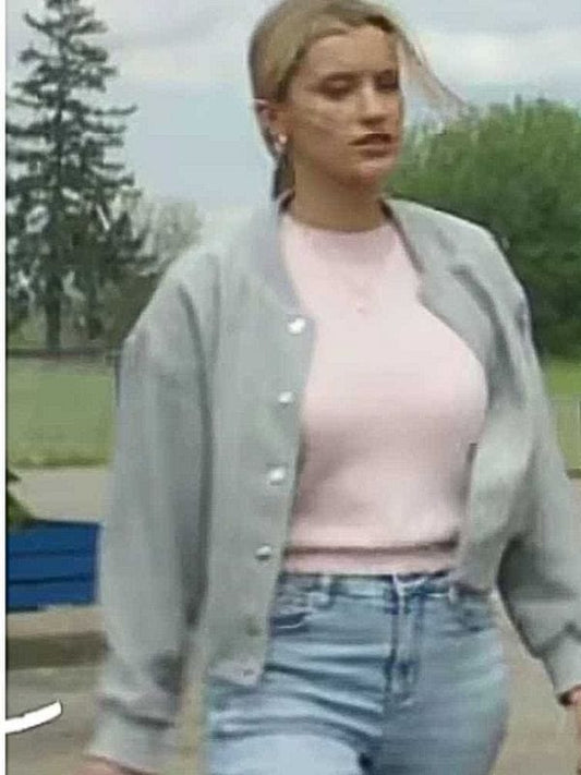 Motorheads S01 Alicia Whitaker Grey Bomber Jacket