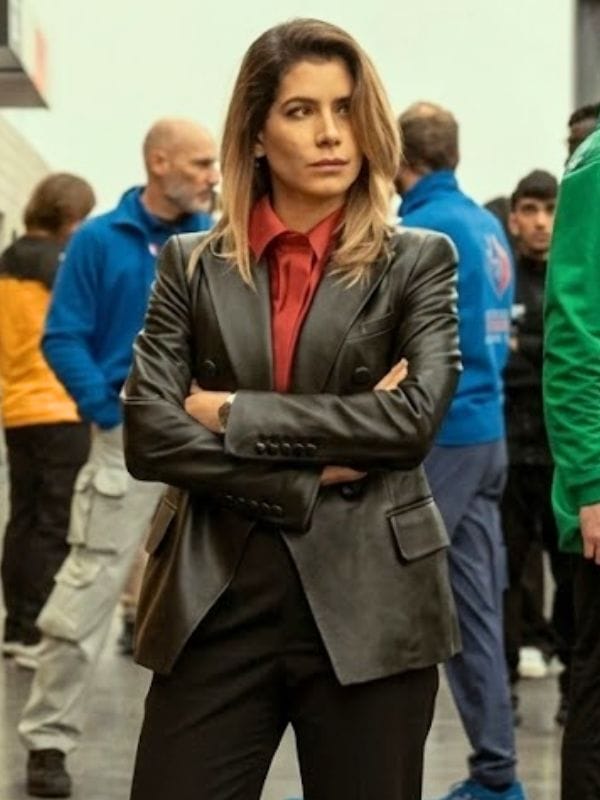 Motorvalley S01 Giulia Michelini Leather Blazer Black