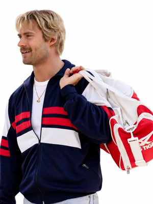 Mr. Irrelevant 2026 David Corenswet Blue Track Jacket