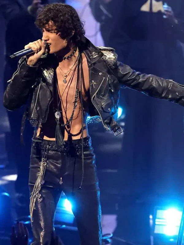 MTV Awards 2026 George Michael Biker Leather Jacket