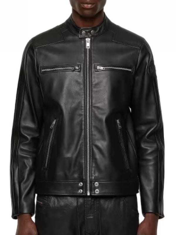 My Family S01 Valerio Black Leather Jacket