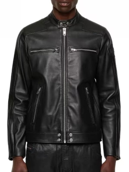 My Family S01 Valerio Black Leather Jacket