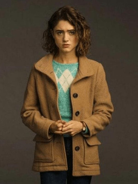 Nancy Wheeler Stranger Things S03 Wool Coat