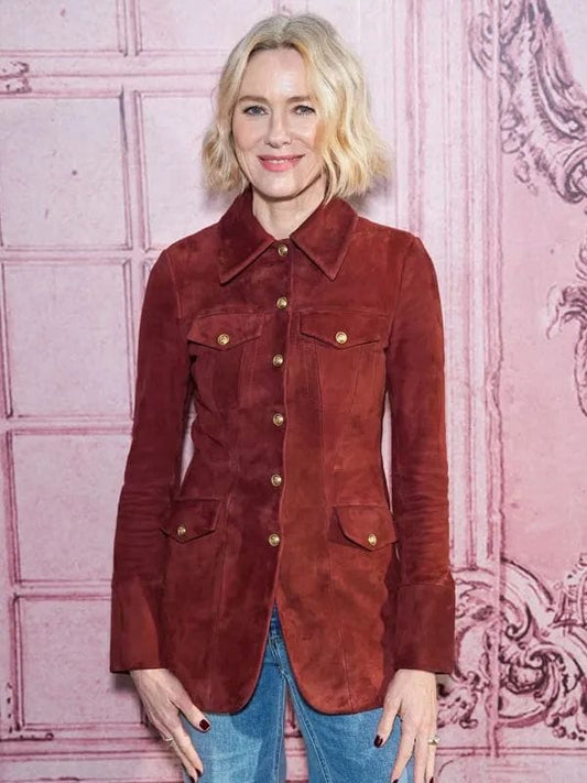 Naomi Watts NY Fashion Week Leather Jacket