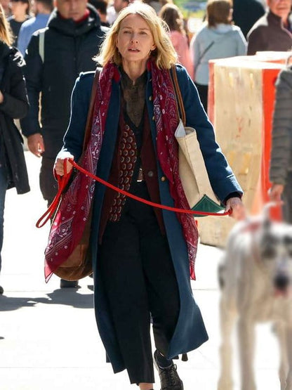 Naomi Watts The Friend 2025 Blue Coat