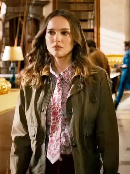 Natalie Portman Fountain of Youth 2025 Green Jacket