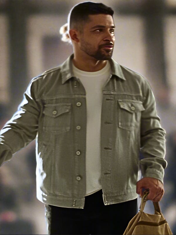 NCIS Nick Torres Grey Denim Jacket Wilmer Valderrama NCIS Nick Torres Grey Denim Jacket