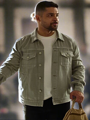 Wilmer Valderrama NCIS Nick Torres Grey Denim Jacket