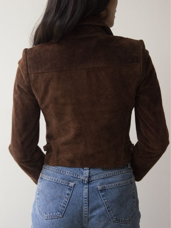 NCIS Origins S01 Mariel Molino Brown Suede Jacket NCIS Origins S01 Mariel Molino Brown Suede Jacket