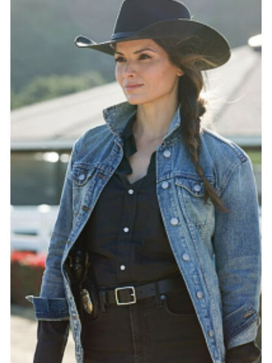Katrina Law NCIS S21 Jessica Knight Denim Jacket