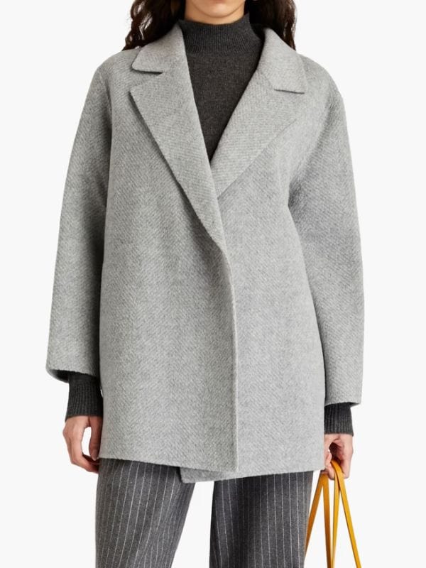 Katrina Law NCIS S21 Jessica Knight Grey Coat
