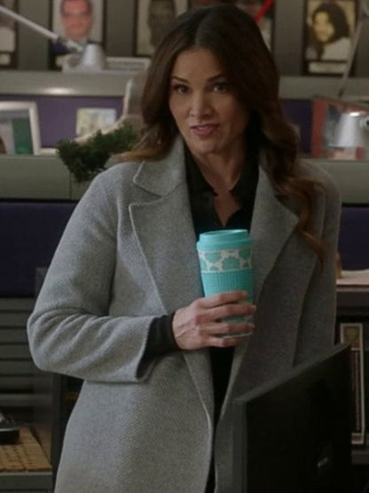 Katrina Law NCIS S21 Jessica Knight Grey Coat