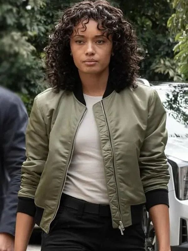 NCIS Sydney S02 Michelle Mackey Bomber Jacket Green