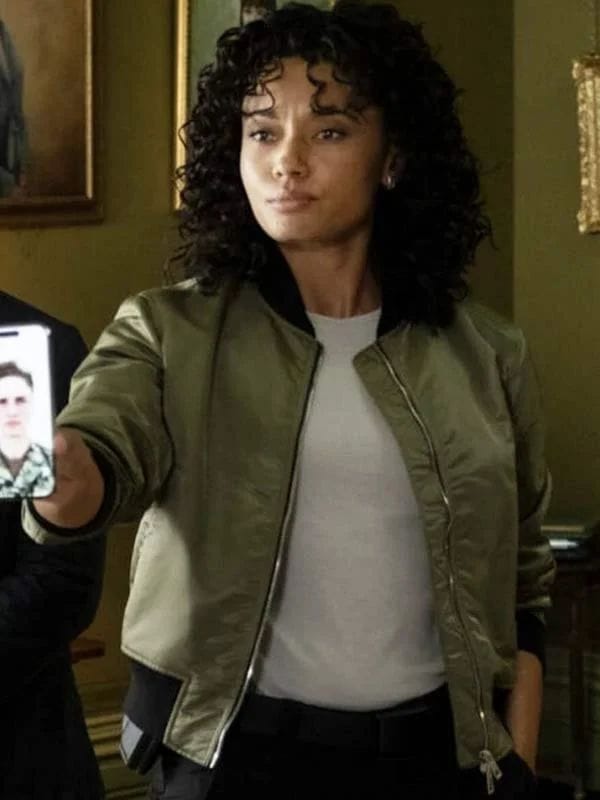 NCIS Sydney S02 Michelle Mackey Bomber Jacket Green