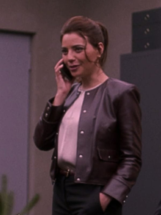 NCIS Tony and Ziva S01 Martine Aranow Leather Jacket Maroon