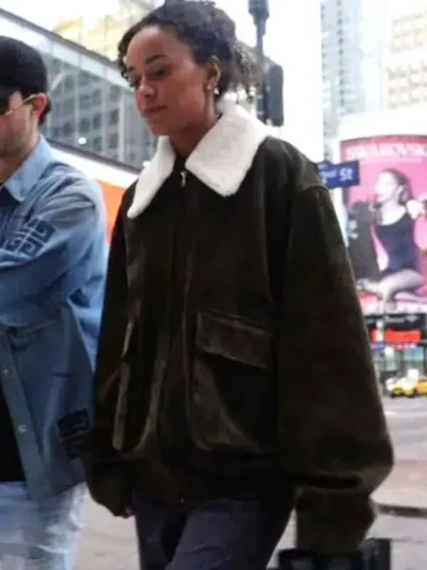 Next Gen NYC S02 Ava Dash Green Suede Jacket