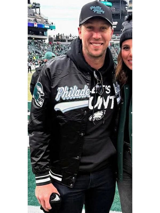 Nick Foles Philadelphia Eagles Black Jacket