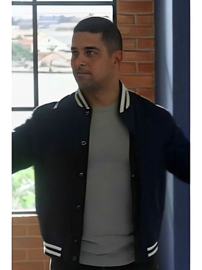 Nick Torres NCIS S21 Black Varsity Jacket