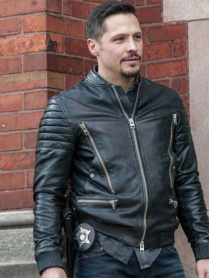 Nick Wechsler TV Series Chicago PD Biker Jacket