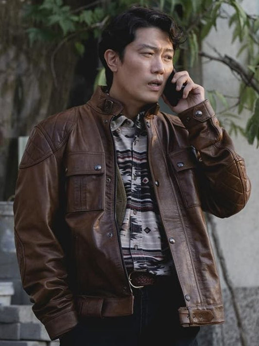 No Other Choice 2025 Park Hee-soon Leather Jacket